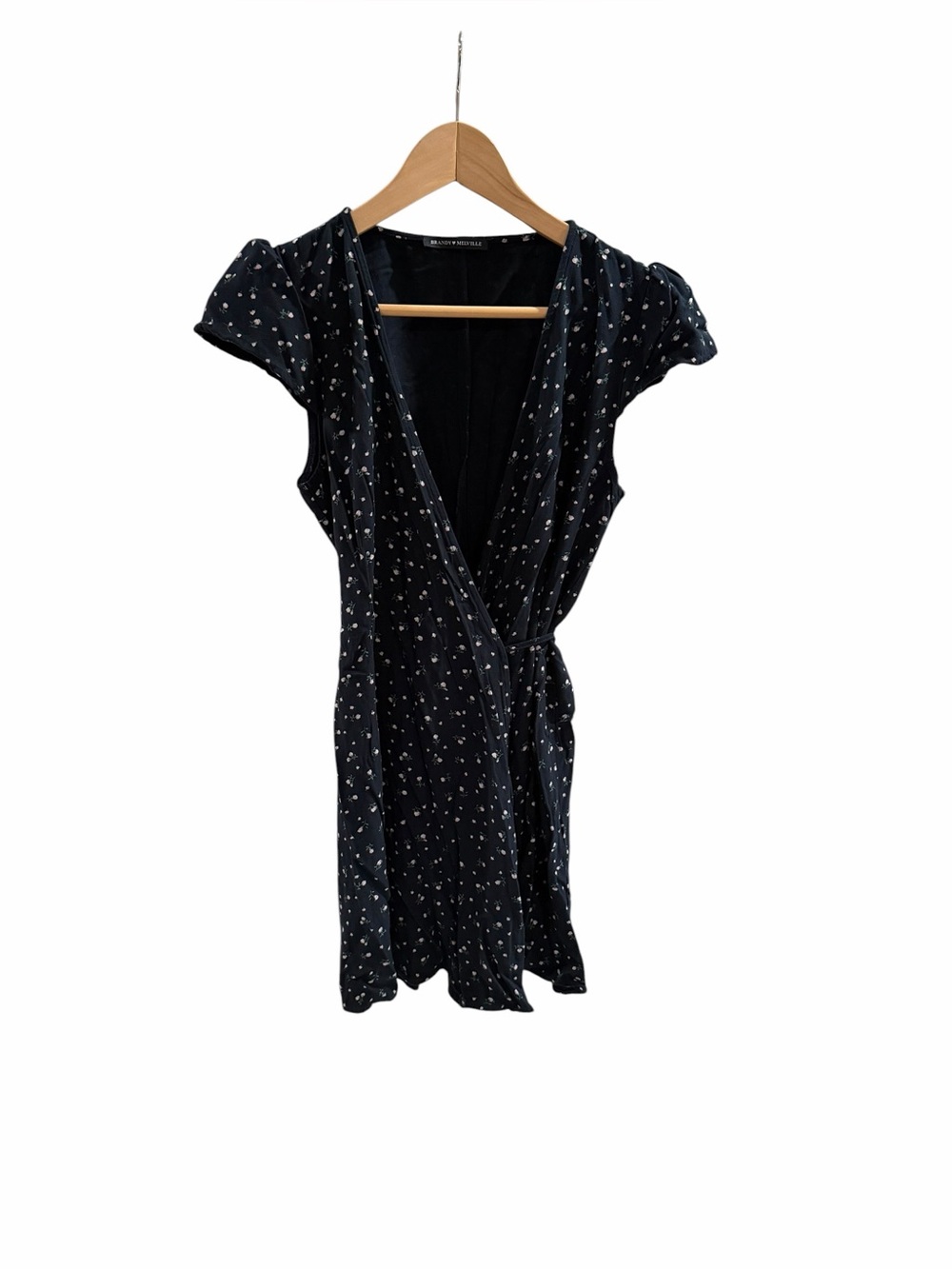 Brandy Melville Robbie Wrap Mini Dress